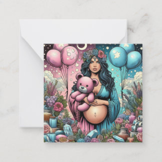 Magical Baby Shower | Gender Reveal Note Card