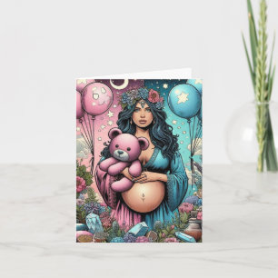 Magical Baby Shower   Gender Reveal Note Card