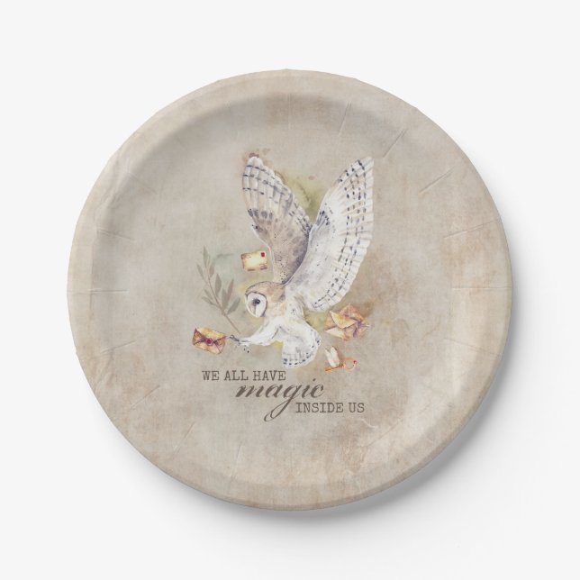 Magical Baby Shower or Birthday  Paper Plates (Front)