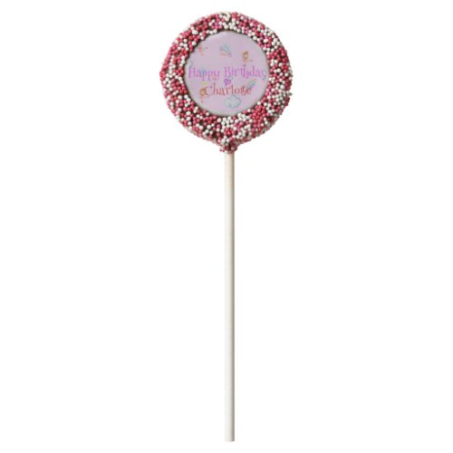 Magical Ballet rainbow gradient birthday party kid Chocolate Covered Oreo Pop