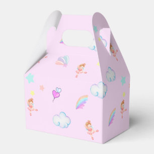 Magical Ballet rainbow gradient birthday party kid Favor Boxes