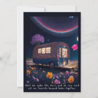 Magical Banned Bookmobile Flat Greeting Card