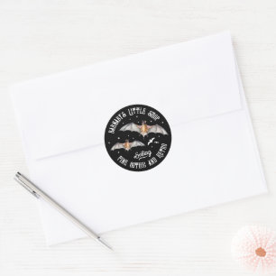 Magical Bats Gothic Shop or Horror Classic Round Sticker