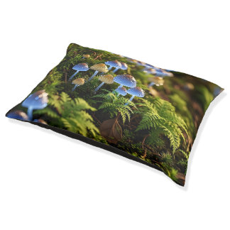Magical Bioluminescent Fungi - Deep Forest Pet Bed