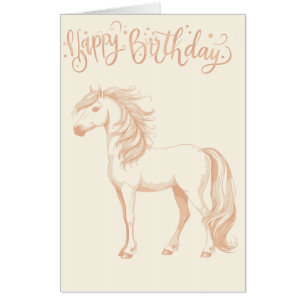 Magical Birthday Horse Card