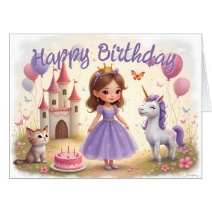 Magical Birthday in a Fairy Tale World Card