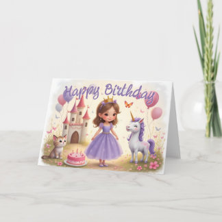 Magical Birthday in a Fairy Tale World Card