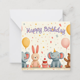 Magical Birthday in a Fairy Tale World Note Card