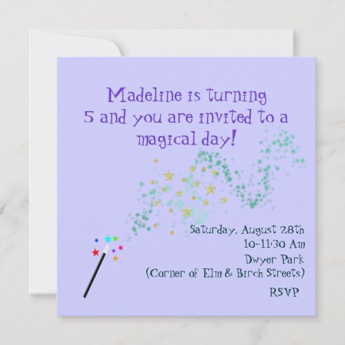 Magical Birthday Invitation