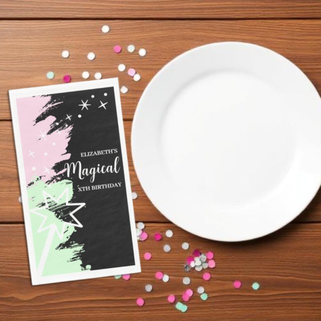 Magical Birthday Paper Guest Towels (Creator Uploaded)