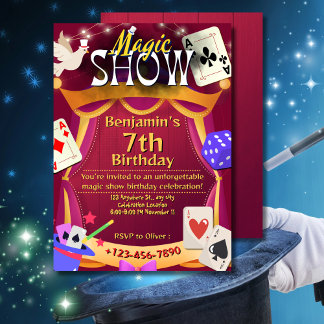 Magical Birthday Party Invitation for Kids Theme