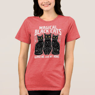 Magical Black Cats Tri-Blend Shirt