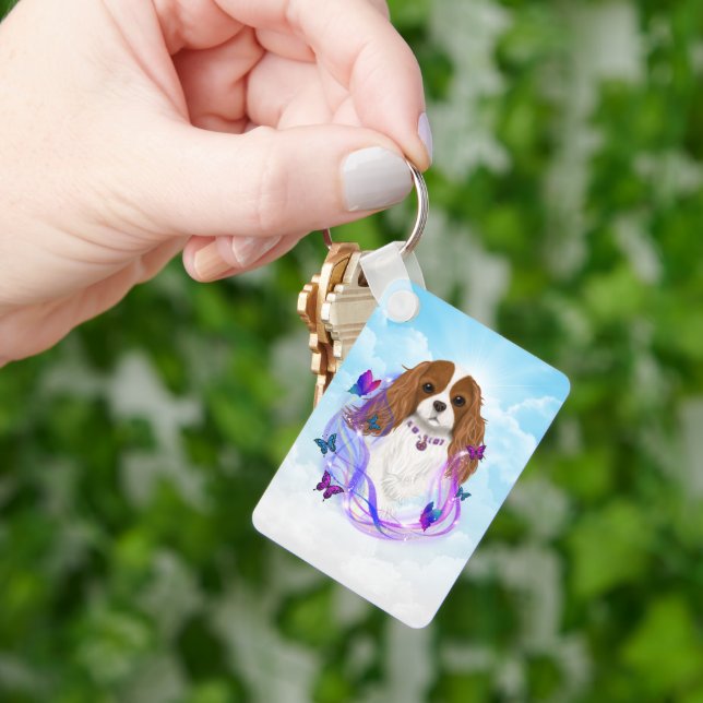 Magical Blenheim Cavalier King Charles Spaniel   Keychain (Hand)