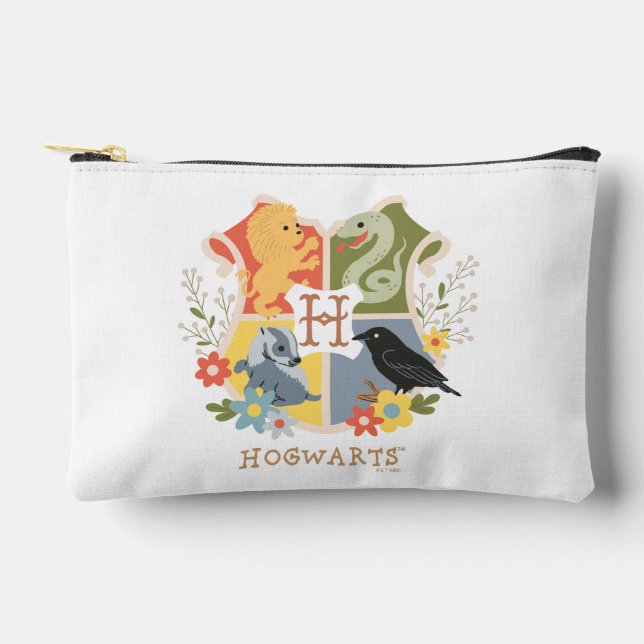 Magical Blooms HOGWARTS™ Crest Accessory Pouch (Front)