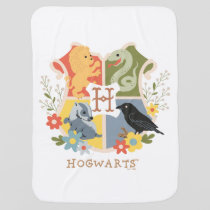 Magical Blooms HOGWARTS™ Crest Baby Blanket