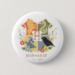 Magical Blooms HOGWARTS™ Crest Button