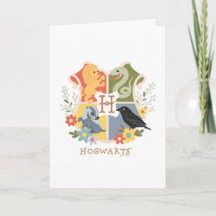Magical Blooms HOGWARTS™ Crest Card