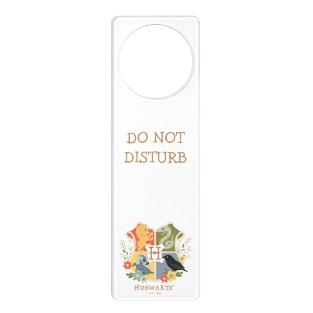 Magical Blooms HOGWARTS™ Crest Door Hanger (Front)