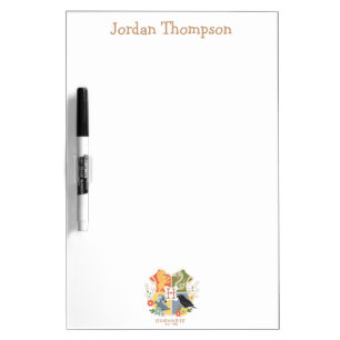 Magical Blooms HOGWARTS™ Crest Dry Erase Board