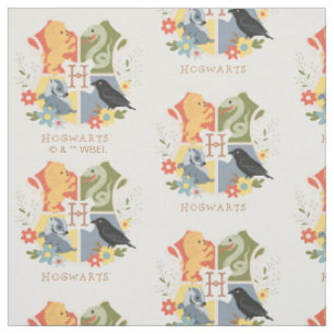 Magical Blooms HOGWARTS™ Crest Fabric