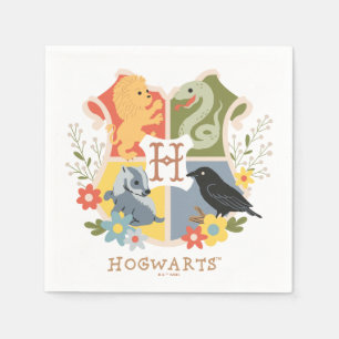 Magical Blooms HOGWARTS™ Crest Napkins