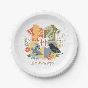 Magical Blooms HOGWARTS™ Crest Paper Plates