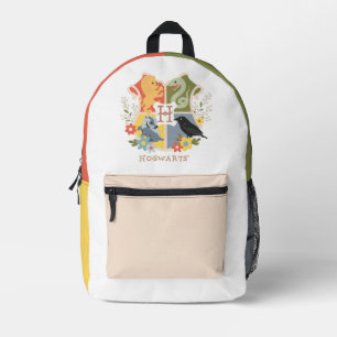 Magical Blooms HOGWARTS™ Crest Printed Backpack