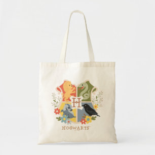 Magical Blooms HOGWARTS™ Crest Tote Bag