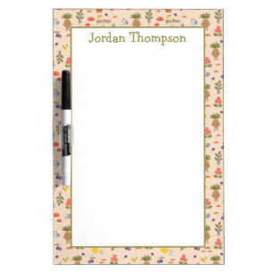 Magical Blooms Mandrake Pattern Dry Erase Board