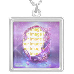 Magical Blossoms Fantasy Photo Frame Necklace