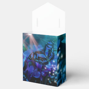 Magical Blue Butterfly Favor Boxes