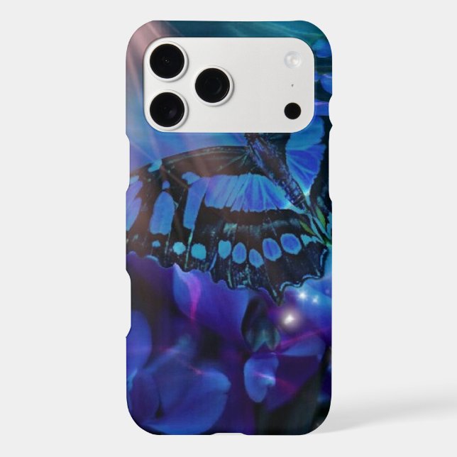 Magical Blue Butterfly Iphone Case (Back)