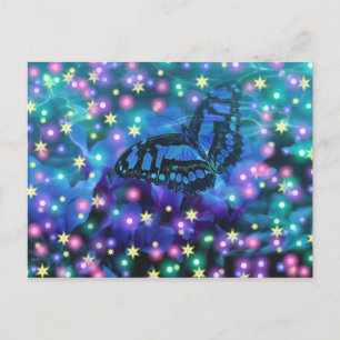 Magical Blue Butterfly Postcard