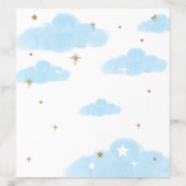 Magical Blue Cloud and twinkling Gold Stars Envelope Liner (Design)