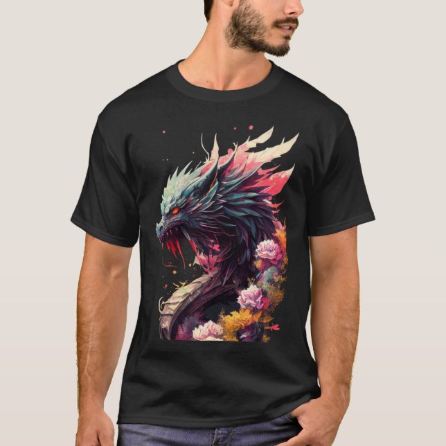 Magical Blue Dragon T-Shirt (Front)