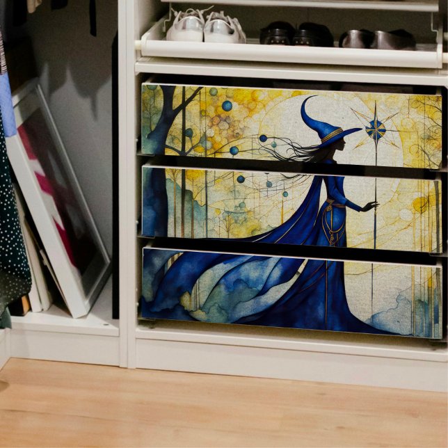 Magical Blue Woman Decoupage Tissue Paper (Creator Uploaded)