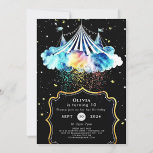 Magical Boho Circus Birthday Invitation