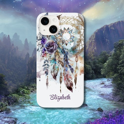 Magical Boho Crystals Dreamcatcher Case_Mate iPhone 14 Case