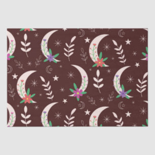 Magical Boho floral moon Tissue Paper