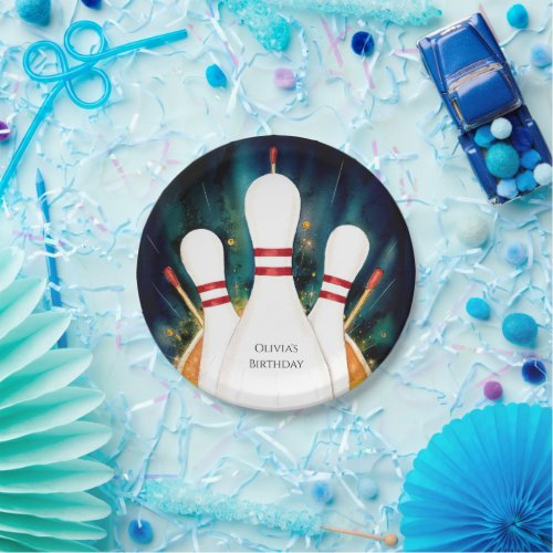 Magical Boho Game Bowling Birthday Paper Plates