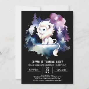 Magical Boho Lion Birthday Invitation