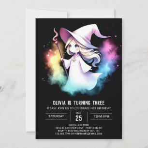 Magical Boho Wizard Birthday Invitation