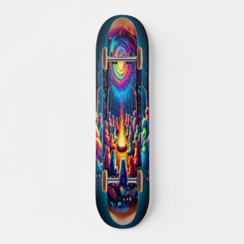 Magical Bonfire Gathering Skateboard