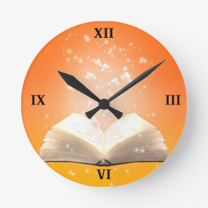 Magical Book Lover Wall Clock