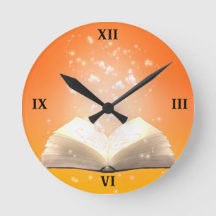 Magical Book Lover Wall Clock
