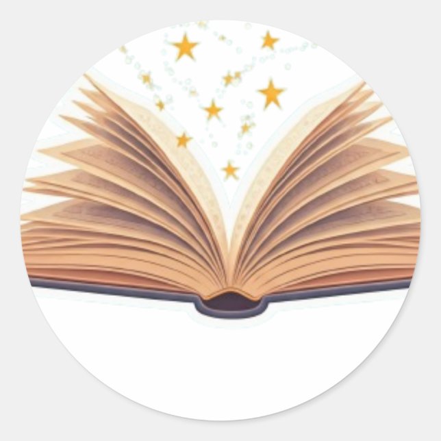 Magical Book Sticker Design (Front)