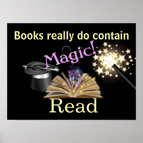 Magical Books Literacy Poster