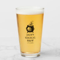 Magical brew funny Halloween beer personalized