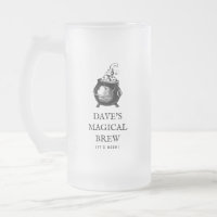 Magical brew funny Halloween personalized cauldron