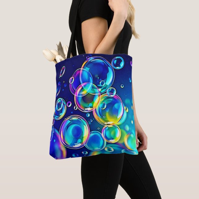 Magical Bubble Colors Tote Bag (Close Up)